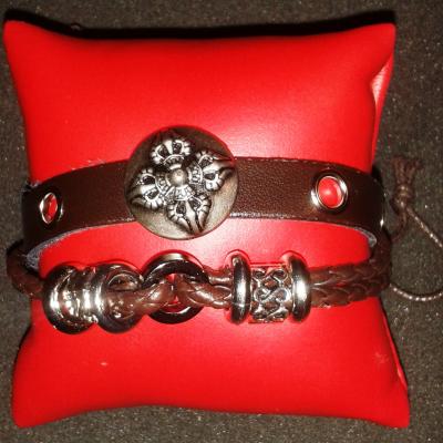 BRACELET CUIR COULISSANT