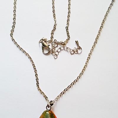 COLLIER PENDULE UNAKITE