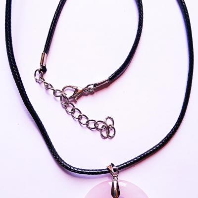 COLLIER DONUTS QUARTZ ROSE