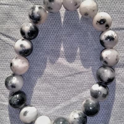 BRACELET JADE MASHAN GRIS BLANC