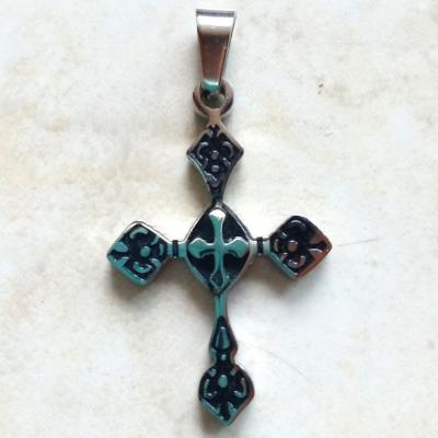 PENDENTIF CROIX ACIER INOXYDABLE