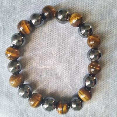 BRACELET OEIL DE TIGRE HEMATITE