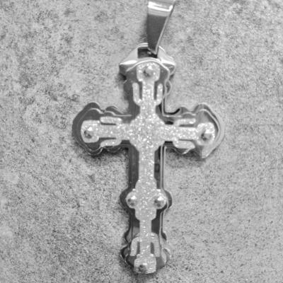 PENDENTIF CROIX ACIER INOXYDABLE